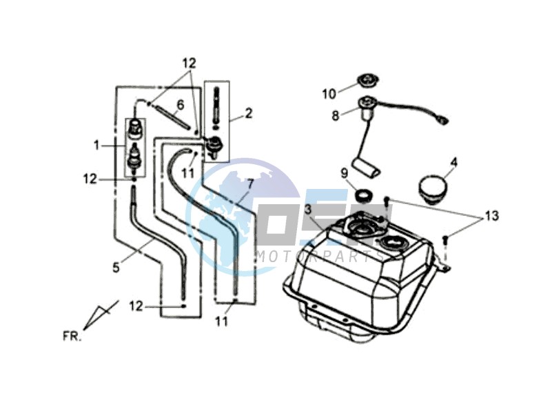 FUEL TANK - FUEL CUT