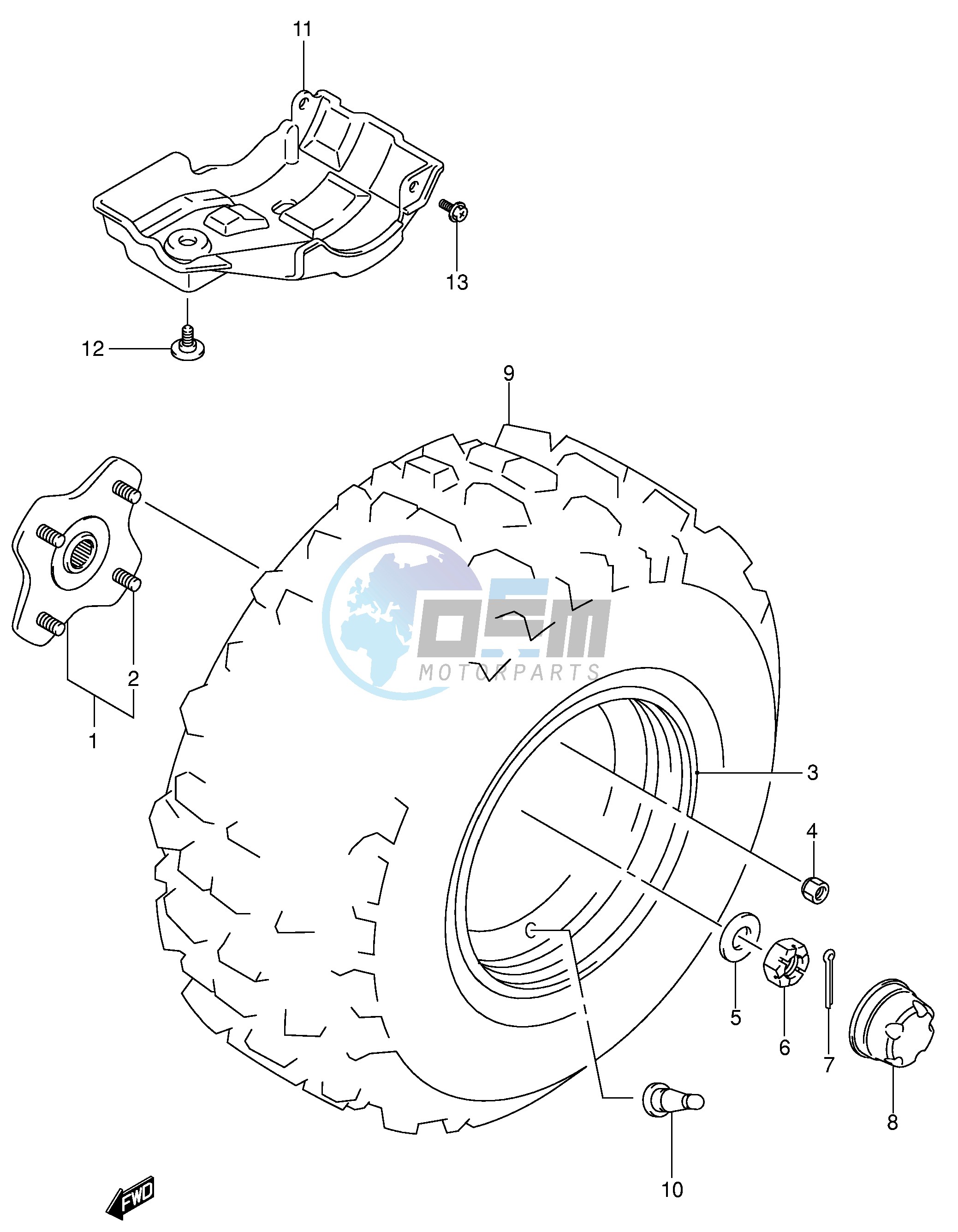 LEFT REAR WHEEL