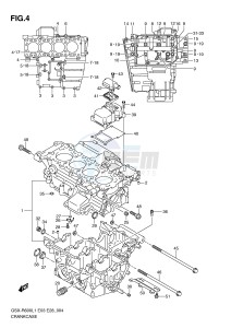 GSX-R600 (E3) drawing CRANKCASE