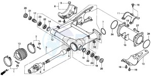 TRX300FW FOURTRAX 300 4X4 drawing SWINGARM