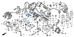 CB1300S CB1300SUPER FOUR drawing WIRE HARNESS/IGNITION COI L (CB1300/A)