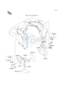 KVF 750 B (BRUTE FORCE 750 4X4I) (B6F-B7FA) A7F drawing FLAP