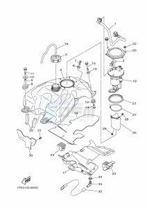 YFM700R YFM70RSSK (2LSV) drawing FUEL TANK