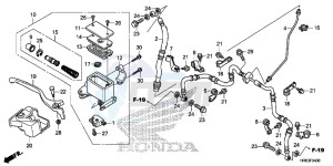 TRX500FA7G TRX500 Europe Direct - (ED) drawing FRONT BRAKE MASTER CYLINDER