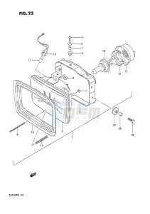 TS200R (E4) drawing HEADLAMP (E4)