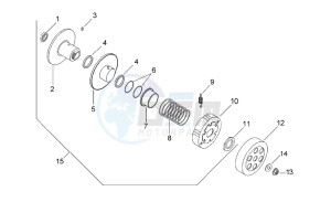 SR 50 Air (Horizontal cylinder) drawing Clutch