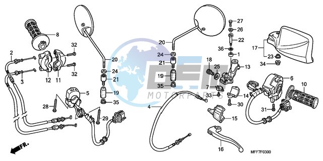 HANDLE LEVER/SWITCH/CABLE