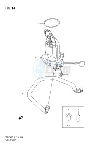 RM-Z450 (E19) drawing FUEL PUMP