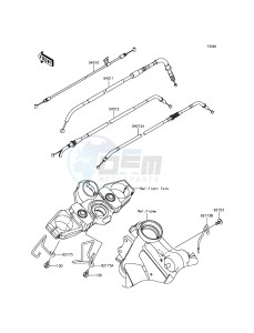 VERSYS 650 KLE650EGF XX (EU ME A(FRICA) drawing Cables