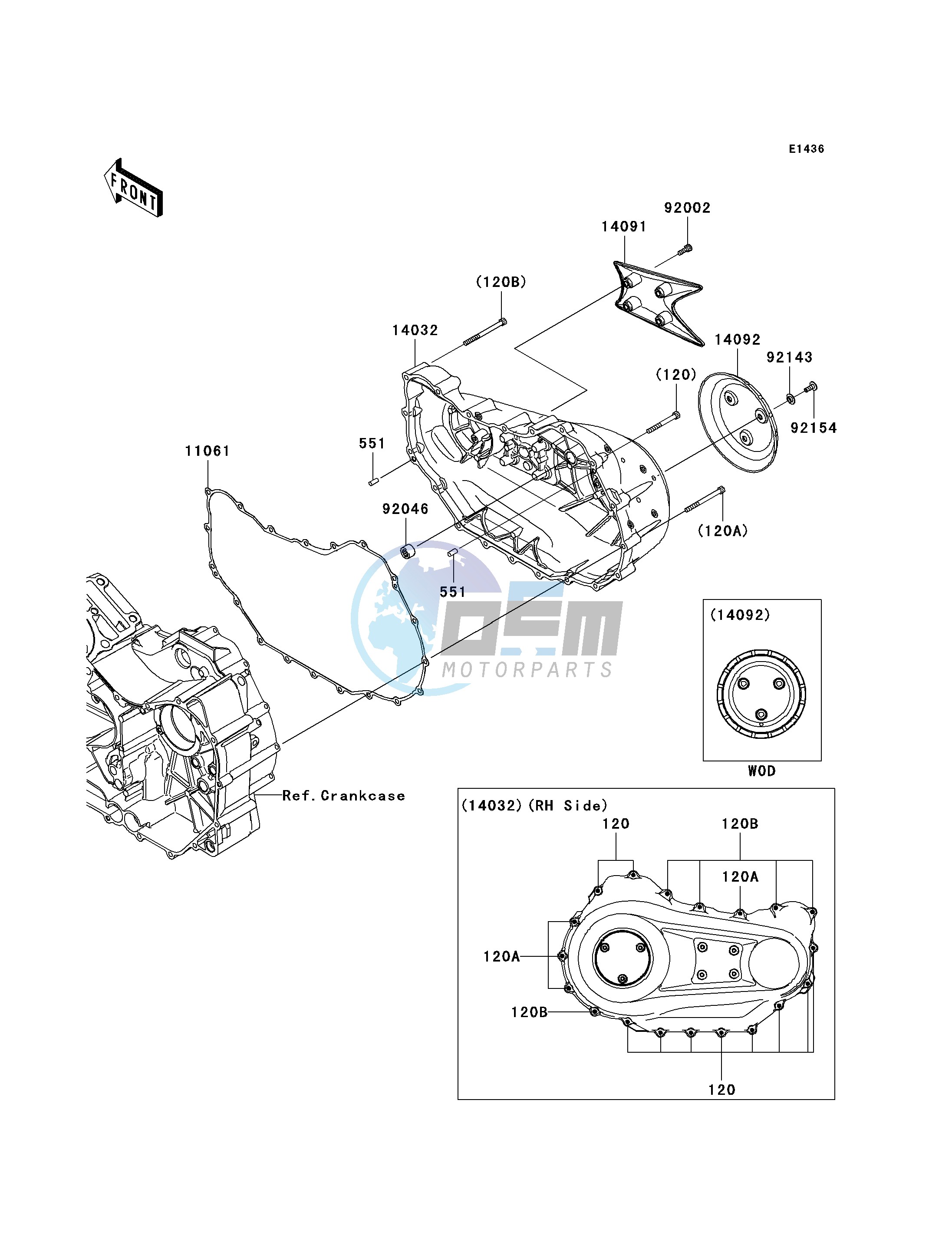 RIGHT ENGINE COVER-- S- -