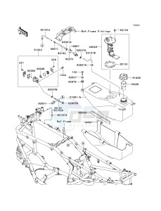 KSV 700 A [KFX 700] (A6F-A9F) A7F drawing FUEL TANK