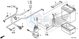 TRX420FM1H TRX420 ED drawing BATTERY