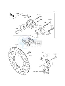 NINJA 300 EX300AEF XX (EU ME A(FRICA) drawing Front Brake