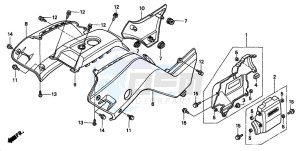 TRX450S drawing BODY COVER