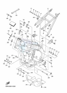 WR250F (BAK4) drawing FRAME