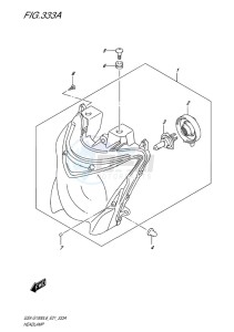 GSX-S 1000 drawing HEADLAMP (UNFAIRED)