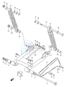 PV50 (E15) drawing REAR SWINGING ARM