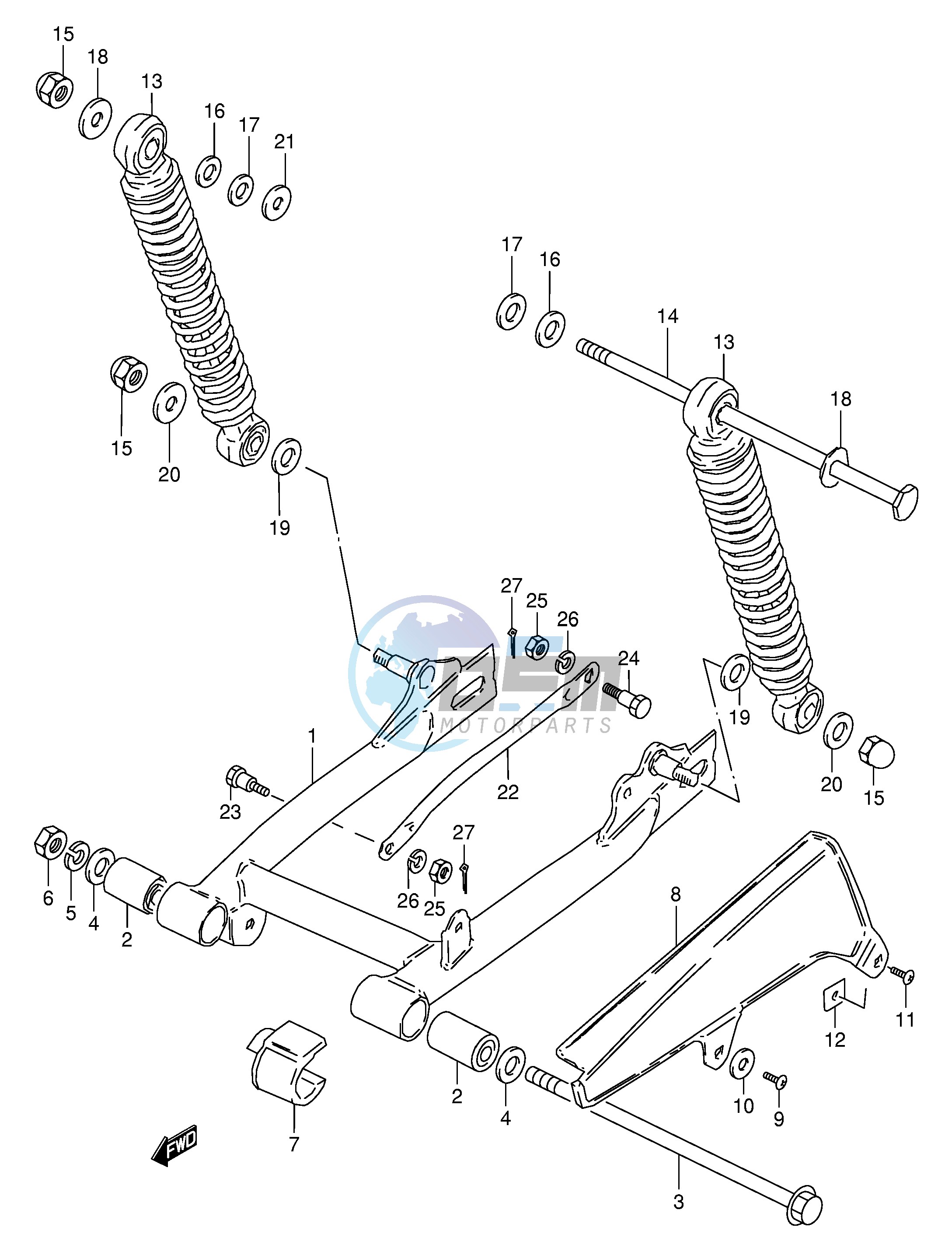 REAR SWINGING ARM