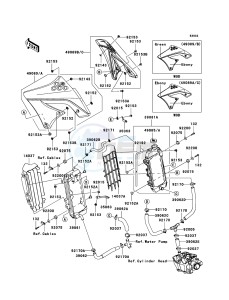 KX250F KX250W9F EU drawing Radiator