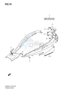 AN400 BURGMAN EU drawing FRAME COVER