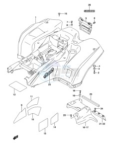 LT-A500XP Z drawing REAR FENDER (LT-A500XPL2 P17)