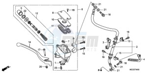 VT750CA9 Australia - (U / SPC) drawing FRONT BRAKE MASTER CYLINDER