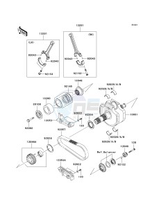 VN 2000 D [VULCAN 2000 LIMITED] (6F) D6F drawing CRANKSHAFT