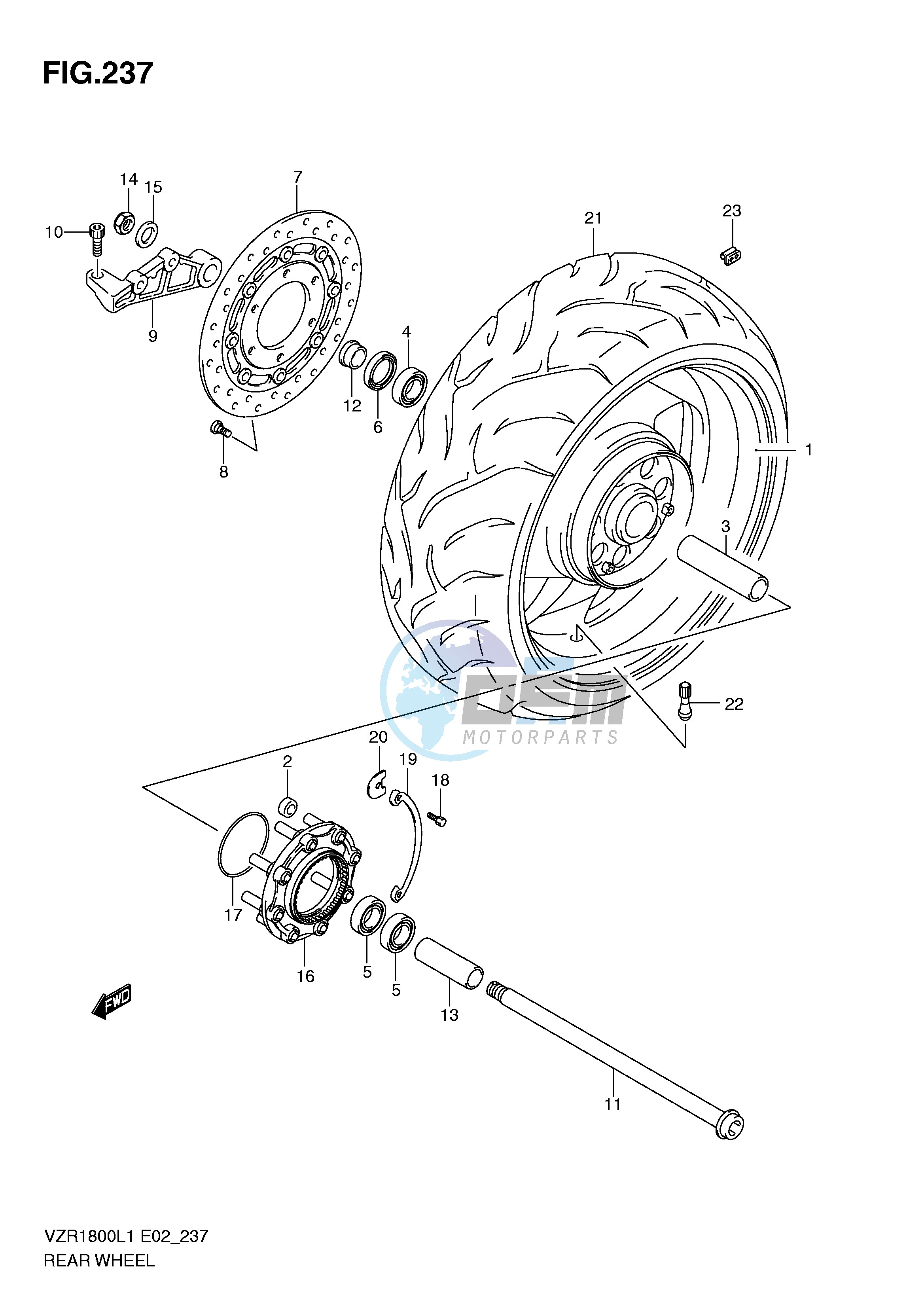 REAR WHEEL (VZR1800L1 E51)