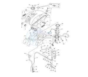 XJR 1300 drawing FUEL TANK 5WMS-MT