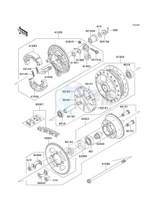 AN 112 D (D6F-D7F) D6F drawing REAR HUB