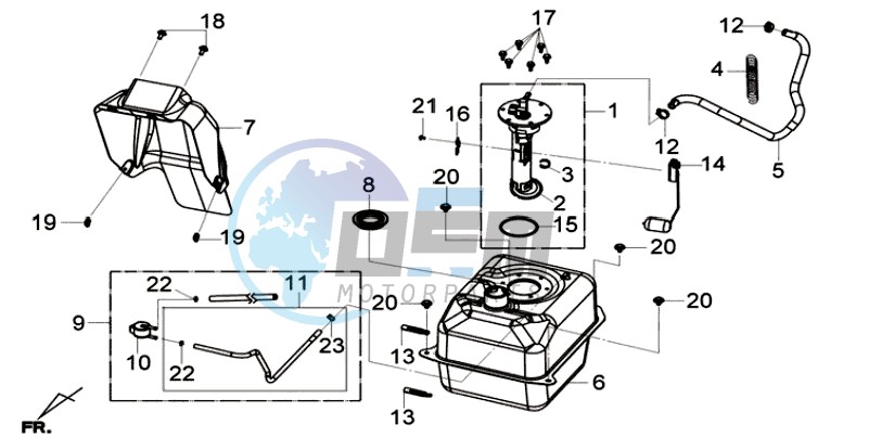 GAS TANK -  PETROL VALVE