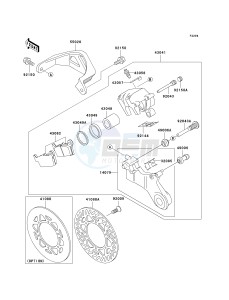 KX 250 L [KX250] (L4) [KX250] drawing REAR BRAKE