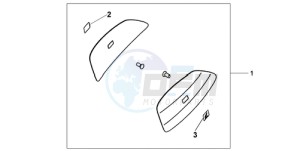 CBF10009 F / CMF drawing COLOUR PANEL SET QUASAR SILVER MET