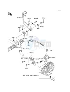 KVF750_4X4 KVF750D8F EU GB drawing Brake Pedal