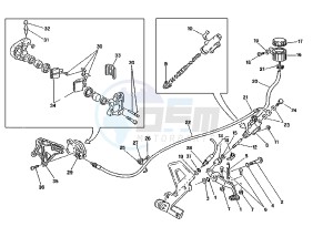 RIVER 500 drawing REAR BRAKE SYSTEM