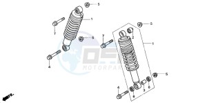 TRX350FM FOURTRAX 350 4X4ES drawing FRONT CUSHION