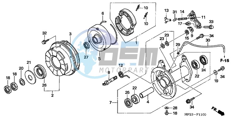 REAR BRAKE PANEL