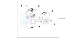 XL700V9 UK - (E / MKH SPC) drawing PANNIER SET