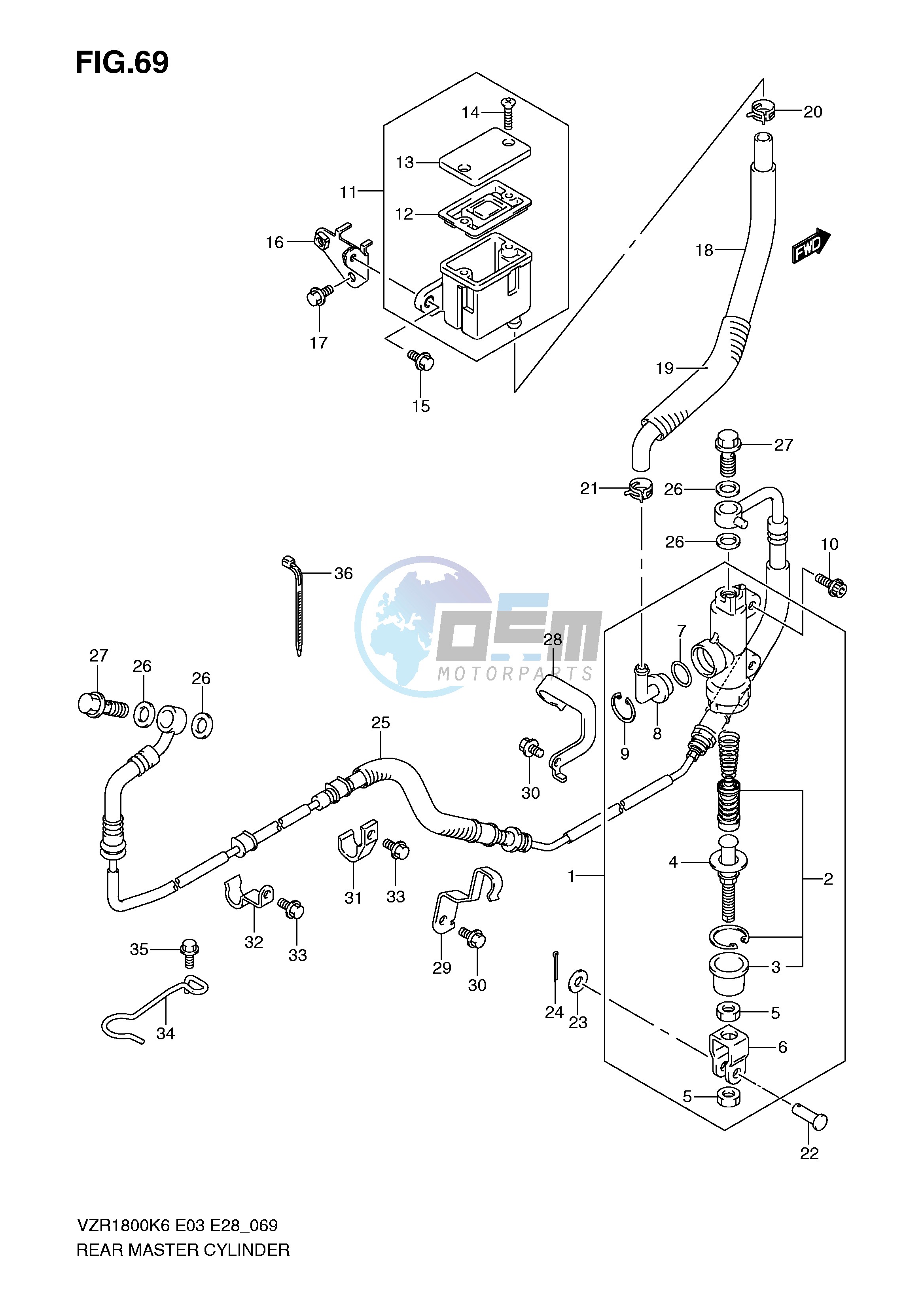 REAR MASTER CYLINDER