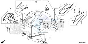 CBR1000SAG CBR1000 ED drawing TOP SHELTER