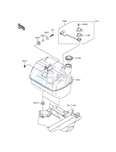 MULE 610 4x4 KAF400AGF EU drawing Fuel Tank