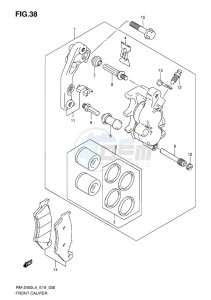 RM-Z450 EU drawing FRONT CALIPER