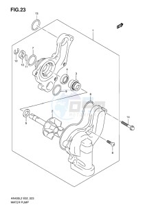 AN400 ABS BURGMAN EU drawing WATER PUMP