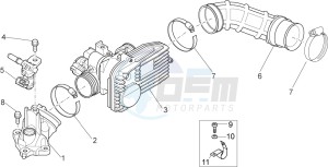 Sport City Street 300 4t 4v e3 drawing Throttle body