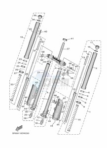 YZ65 (BR8F) drawing FRONT FORK