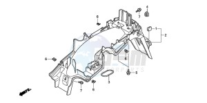 ANF125T drawing REAR FENDER (2)