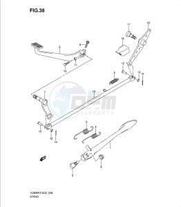 VZ800K9 drawing STAND - REAR BRAKE