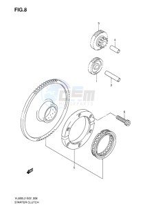 VL800C INTRUDER EU drawing STARTER CLUTCH