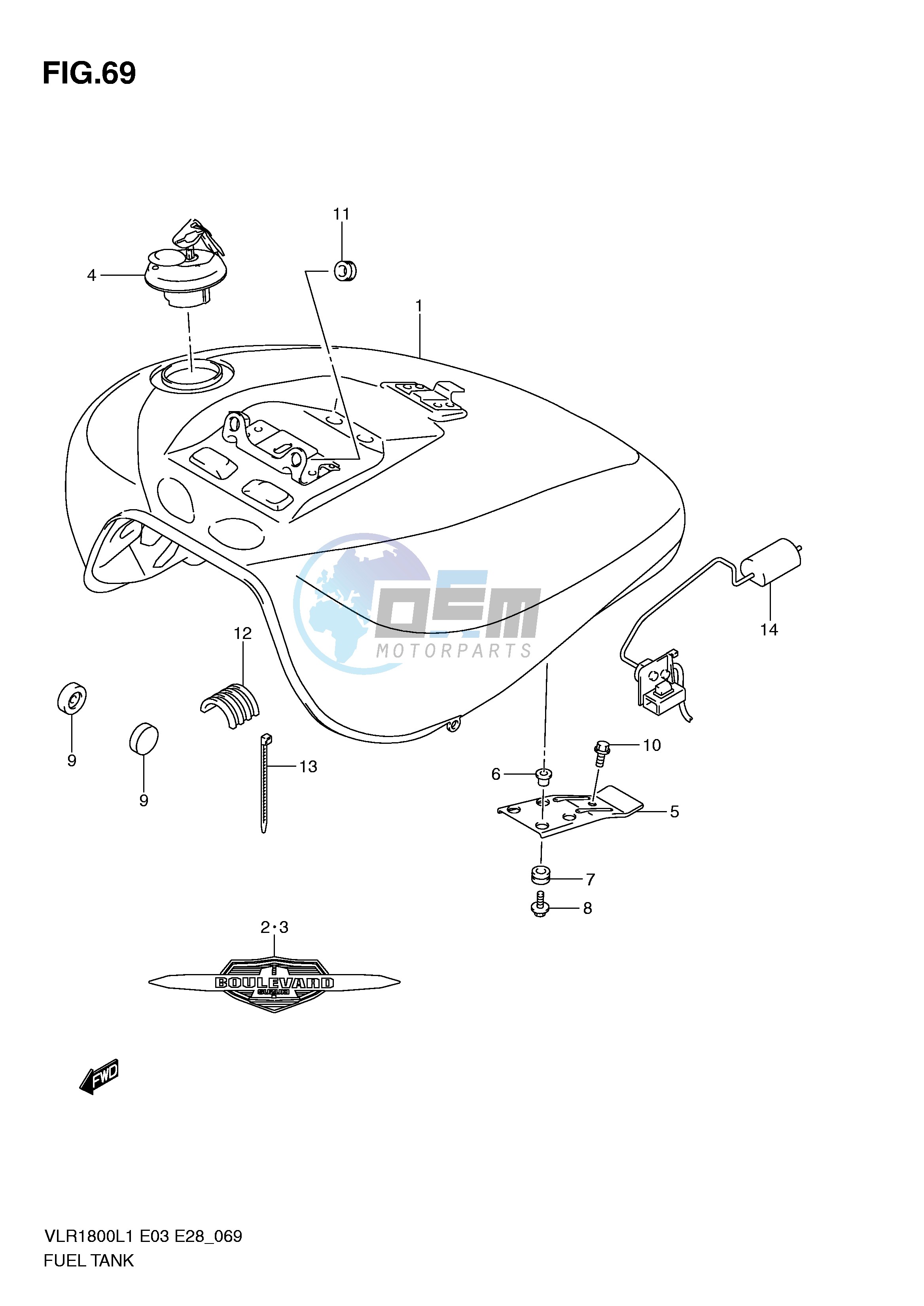 FUEL TANK (VLR1800L1 E33)