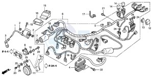 CBR125R drawing WIRE HARNESS (CBR125RW7)